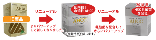 AHCCイムノエースが、新しくなりました。